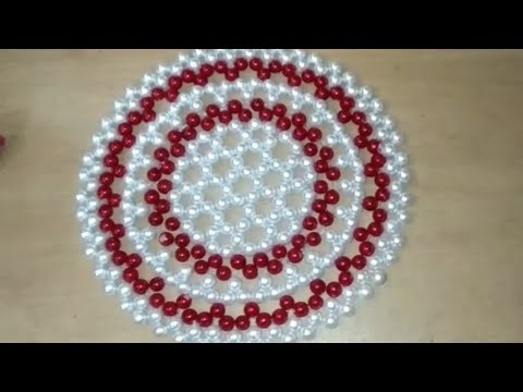 Pearl beaded table mats latest design