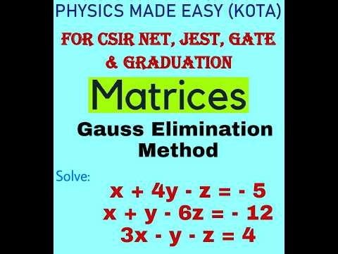 Basic operations on matrices and vectors; gaussian elimination method; linear dependence of vectors;
