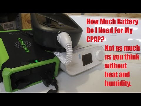How much power does a CPAP use and What size battery should I buy?