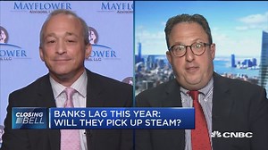 Banks lagging. Will they pick up steam?