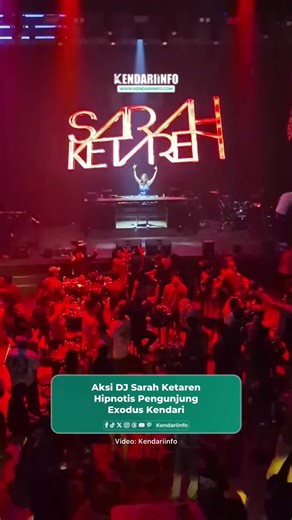 DJ Sarah Ketaren Membakar Malam di Exodus Kendari