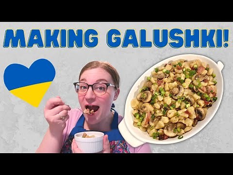 UKRAINIAN DUMPLING RECIPE! LET'S MAKE GALUSHKI / HALUSHKI TOGETHER!