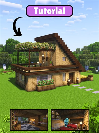 Cómo construir una cabaña de ENSUEÑO en Minecraft 🏡🌲 #minecrafttutorial #minecraftbuilds La cabaña de lujo en la jungla de Minecraft combina diseño rústico y confort en plena naturaleza. ¡Suscríbete para más ideas creativas en Minecraft! #Minecraft #MinecraftShorts #MinecraftBuilds #MinecraftHouse #MinecraftIdeas #MinecraftSurvival #MinecraftConstruction #MinecraftJungle #JungleHut #LuxuryHouseMinecraft #MambitaCraft