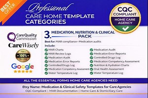 Medication Clinical Safety Templates for UK Care Agencies | MAR Charts, Medication Audits & Error Reporting Forms | Editable Cqc-aligned - Etsy Canada