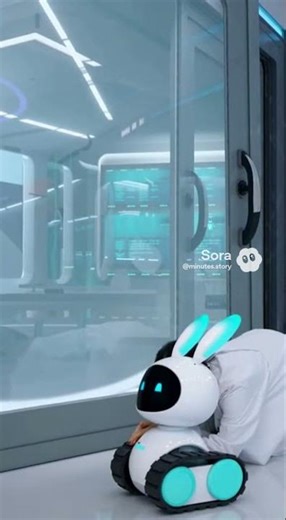 Scientist Shields Companion Bot During Extreme Sonic Test #scifi #robot