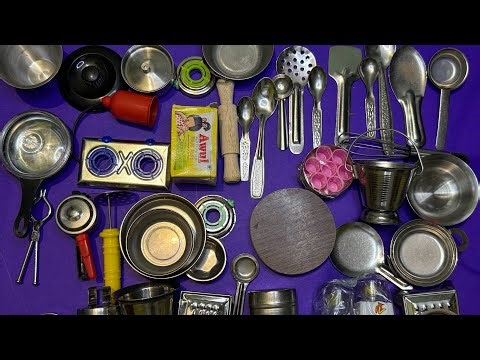 3:46 MINUTES SATISFYING UNBOXING OF KITCHEN STEEL SET | MINI KITCHEN TV |