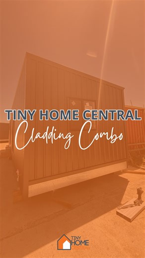 Want your house to look different and modern? Use a mix of materials and claddings to create a unique exterior. Check out this cladding combo — we love it! | Tiny Home Central