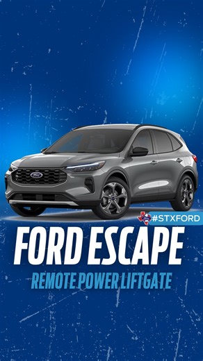 POV: You just finished your shopping haul and the Ford Escape's Remote Power Liftgate handles the heavy lifting. 💪 #STXFord #Ford #FordEscape #RemotePowerLiftgate | Texas Ford Dealers