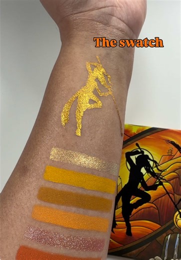I love the fact that indie makeup brands come up with not just amazing color stories but also stunning artwork on their packaging. This swatch of the @Fantasy Cosmetica monk palette draws inspiration from the stunning artwork on the palette… #fantasiacosmetica #indiemakeup #makeupswatches #eyeshadowswatches #makeuplover