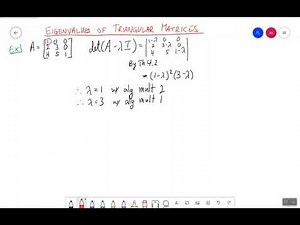 Eigenvalues of Triangular Matrices