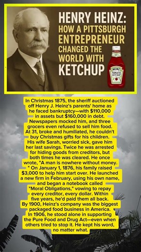 Henry J. Heinz: From Bankruptcy to Business Legend & Food Safety Pioneer 🥫