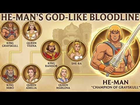 Entire He-Man's God-Like Blood-Line Family Members - Explained - Roles, Kingdom And Influence!
