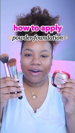 How to apply powder foundation #makeupforbeginners #beginnermakeup #beautytips