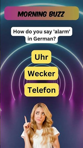 How do you say 'alarm' in German? #deutschlernen #germanlanguage #learngerman