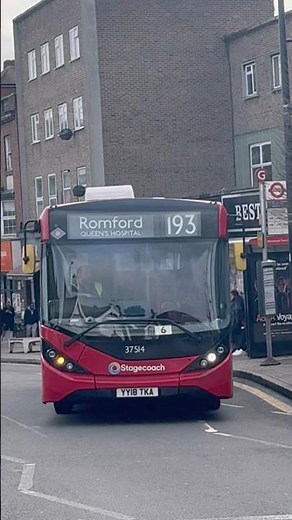 London Bus Route 193 To Romford, Queens Hospital 🚎🇬🇧 || #londonbuses #romford #hornchurch #tfl