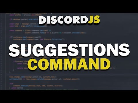 Make A Discord Bot - Suggestions Command (2021)