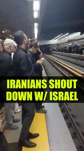 Iranians Shout Down with Israel in Tehran Metro Station