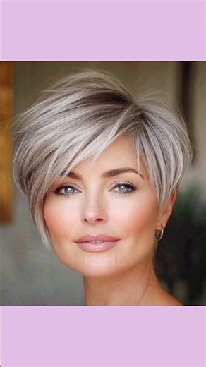 ❤ Gray Hair Hairstyles 2026 #shorts | Stylish women Over 60 Looks 😍 #haircut #over60 #shorthair