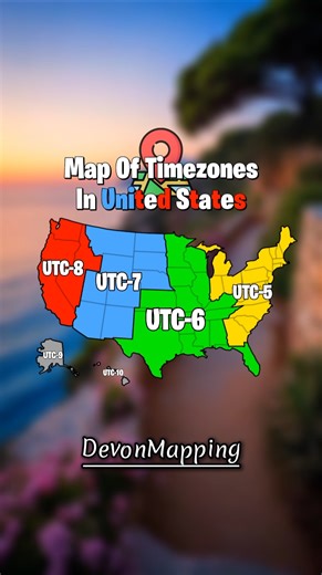 Map Of Timezones In United States #map #mapper #mapping #geography #history