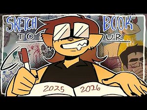 The FASTEST I've EVER Finished a Sketchbook... TOUR TIME!! (Liene PixCut S1)