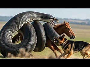 Heroic Rescue Team Saves Horse From Gaint Python’s Terrifying Attack 🐍