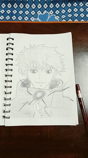 gojo drawing 🩵 #art #jujutsukaisen