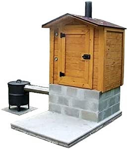 Smokehouse Plans 8' x 6' Smoker Smoke House Building Plan Build Your Own DIY - Amazon.com