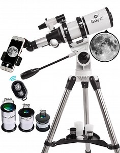 Gskyer 80mm f/5 Refractor Telescope with 3 Eyepieces, Remote Control