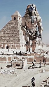 How the pyramids were built 😲#Egypt #pyramids #egyptpyramids #mythology #gizapyramids | Tell AI