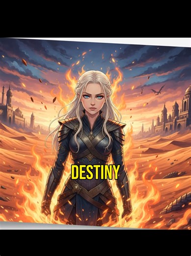 Fire & Blood: The Rise of Daenerys Targaryen 🔥🐉 In a world where a single marriage can change the fate of kingdoms, witness the gripping transformation of Daenerys Targaryen. From the harsh deserts of the Dothraki to the treacherous court of King’s Landing, destinies collide and legends rise from ashes. As Daenerys embraces her power and faces betrayal, the realm watches in awe. Join us as we explore how fire and blood shape the future of Westeros. What would you risk for destiny? Follow for m