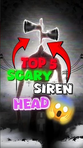 Top 5 most creepy or dengerous Siren head Sounds 🚨⚠️