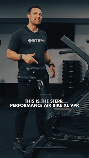 STEPR on Instagram: "🚴‍♂️ This isn’t your average air bike. The VPR™ Bionic Bike takes the pain-and-grind of traditional air resistance and levels it up with 100 adjustable gears of VPR™ resistance. From smooth Zone 2 endurance work to brutal watt-smashing sprints, this bike adapts to you… not the other way around. Key Features: ⚡ VPR™ Air Cardio 2.0 – 100 gears of fully adjustable resistance 🔥 Not your standard fan bike – resistance that scales with power, cadence & effort 🏋️ Multi-Mode Trai