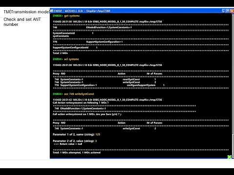 EnodeB Moshell commands ERICSSON