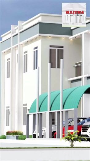 duplex home modern design #2bedroom #structuralengineering #construction #majemaconstruction #arewabuilding