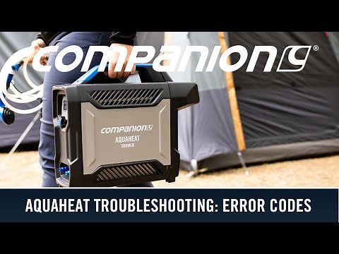 Companion AquaHeat Troubleshooting: Error Codes