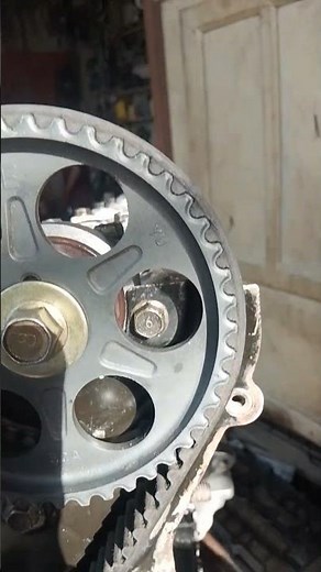 How to set timing mark kia Spectra#mechanic#fypkia spectra timing belt replace, kia forte timing blt