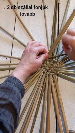 ÍGY KÉSZÜL Kör forma kialakítása I. Különböző fonási technikákkal tudunk kört kialakítani. Most ezeket fogom nektek bemutatni sorban. #fonás #fonjvelem #kézművesvideók #gyékényfonás #lákafonás #oktatófilm #oktatóvideó #rushweaving #cattailweaving #weaversofinstagram #wevingproject #természetbőlfonva #hagyományoskézművesség #hagyományőrzés #hagyomány #craftvideo #handmade #handycraft #weavingvideotutorial #weavingvideo | Természetből fonva