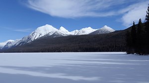 In the warm air of the summer, a rough dirt road takes you to the sparkling shores of the bustling Bowman Lake. In the winter, however, the road is gated and only those on skis and snowshoes make it to the lake. The sparkle of the water is replaced by snow and the noise of the summer visitors is replaced by the quiet of the remoteness in the winter. On a chilly February Tuesday, Kristen and I headed out to a lake we enjoyed all to ourselves. Full blog with photos: https://hike734.com/trip/bowman