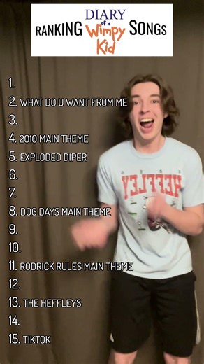 Ranking Wimpy Kid Songs #wimpykid #shorts #ranking