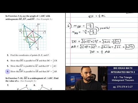 Big Ideas Math [IM2]: 6.5 - The Triangle Midsegment Theorem (Lecture & Problem Set)