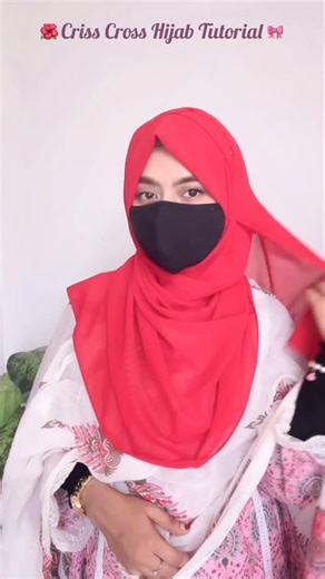 @rau_sam_beauty | Criss Cross Hijab 🧕🏼 Tutorial . . . . . #hijabtutorials #crisscrosshijab #rausambeauty #trendingreels #instagood | Instagram