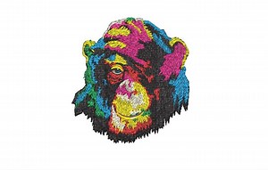 Creative Monkey Face Design - Etsy Australia