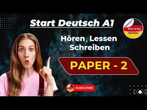 Goethe Certificate A1 Exam || Paper - 2 || Listening, Reading, Writing, Speaking With the Answers