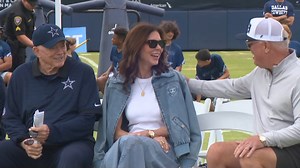 Cowboys legend calls Charlotte Jones "fine" 😳 During Saturday's Opening Ceremonies at Dallas Cowboys Training Camp, #Cowboys legend Charles Haley sang "Happy Birthday" to Charlotte Jones -- daughter of Jerry Jones -- and told the crowd: "She's fine, too, y'all. Lemme tell ya that." 😳 Charlotte smiled and laughed, alongside her father and brother Stephen Jones. 😂 . . . . #dallascowboys #CowboysNation #DC4L #jerryjones #fyp #explore #nfl #football #CowboysNation4Life | Jonah Javad