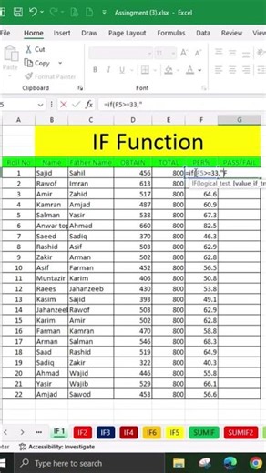 Master the Excel IF Formula in 60 Seconds! 💡 #ExcelTips #IFFormula" #excel #excelformula #ifformula