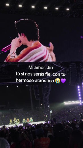 Jin Acrostico Perú: Mi amor, Jin, tú sí nos serás fiel 💜