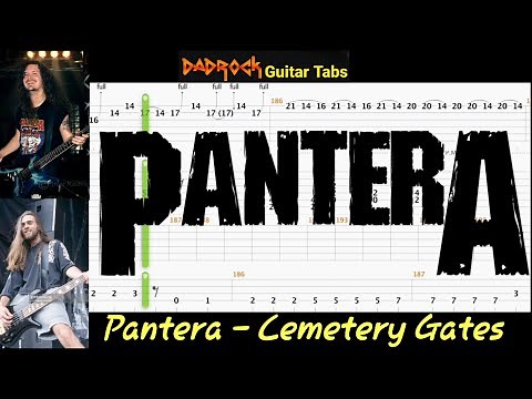 Cemetery Gates - Pantera - Guitar + Bass TABS Lesson