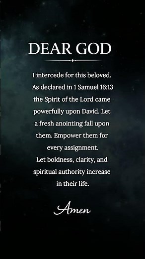 Powerful Prayer for A Fresh Anointing