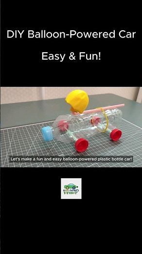 DIY Toy Car | How to Make a Balloon-Powered Toy Car : Easy Tutorial #diy #craft #toycar