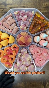 🍬🍑Let’s make a PEACH candy platter!🍑🍬 #reels #viral #satisfying #asmr #explorepage #candies #funny #platter | Poppin Candy